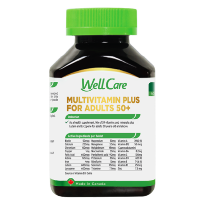 WellCare Multivitamin Plus for Adults 50+ 60's - Image 3